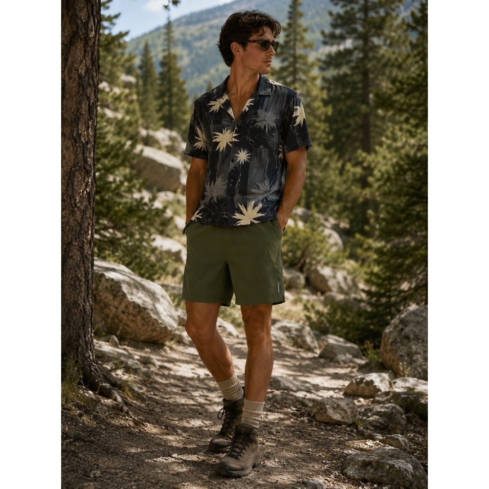 REI Co-op Men Active Trail Hiking Shorts Olive Green Size Medium lightweight